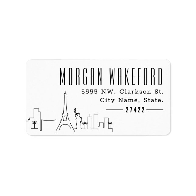 Etiqueta El diseño moderno de las Vegas (Frente)