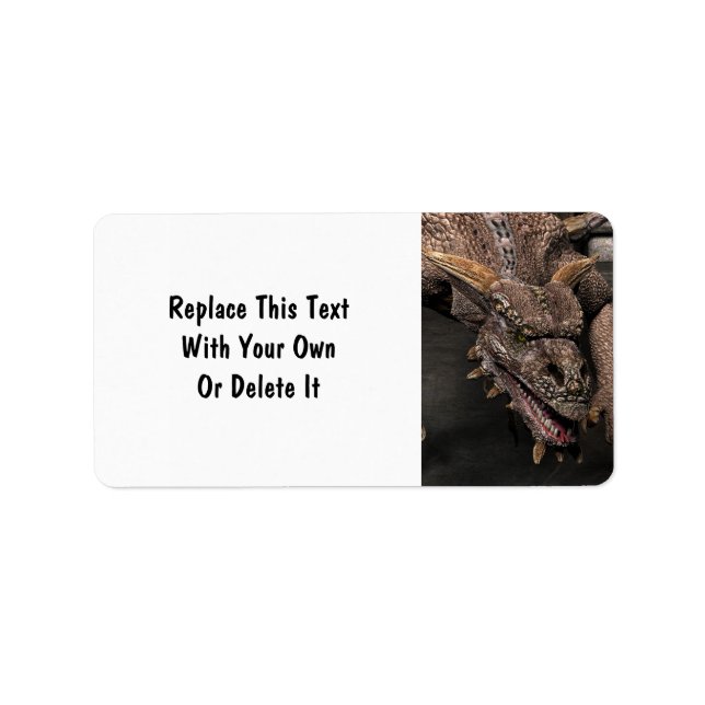 Etiqueta El Dragón Final Muerto Está Buscando Alguna Cena - (Frente)