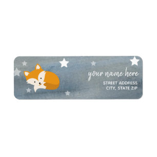 Etiqueta El Fox soñoliento protagoniza la acuarela Baby