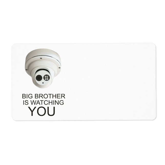 Etiqueta El Gran Hermano te mira (Frente)