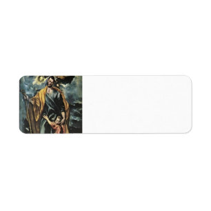 Etiqueta El Greco- San José y el Niño Cristo