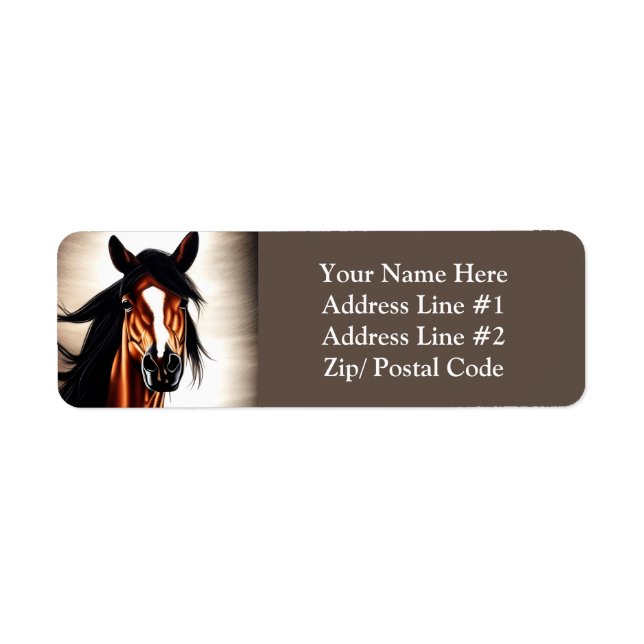 Etiqueta El Majestuoso Mustang - El Espíritu De Libertad (Frente)