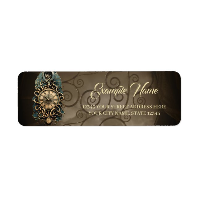 Etiqueta El misterioso movimiento steampunk (Frente)