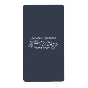 Etiqueta El otoño deja caer como pedazos en su lugar