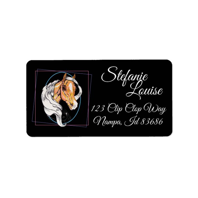 Etiqueta El Palomino (negro) (Frente)