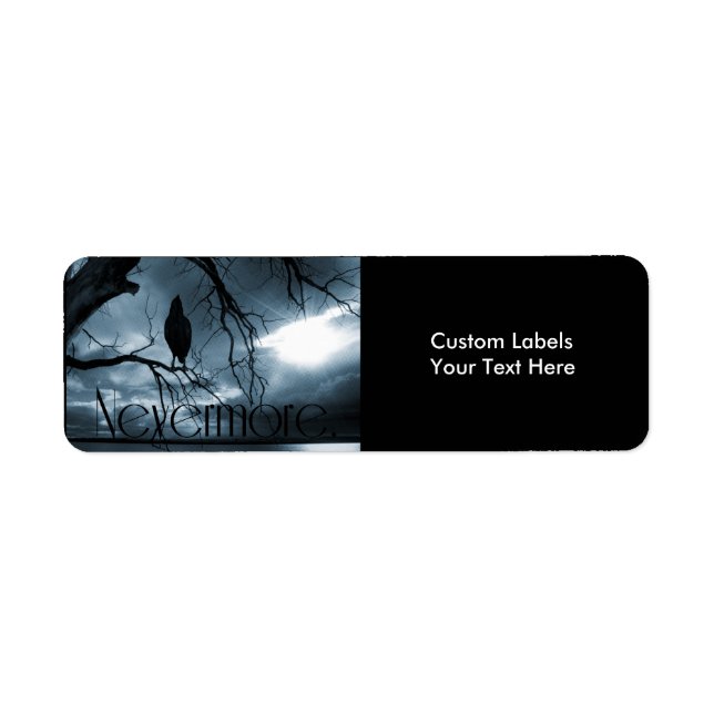 Etiqueta El Raven - Nevermore Sunbeams & Tree Blue (Frente)