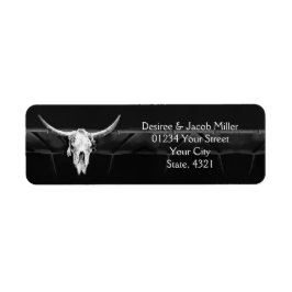 Etiqueta El Rústico Occidental Negro Y Blanco Salvan La Fec