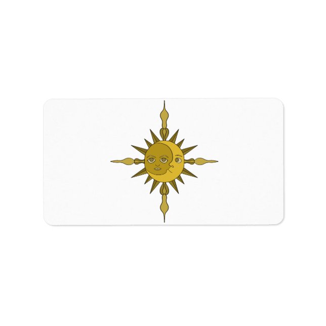 Etiqueta El sol y la luna (Frente)