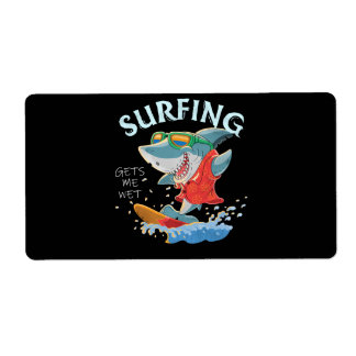 Etiqueta El Surfing Me Consigue Regalos De Tiburón Gracioso