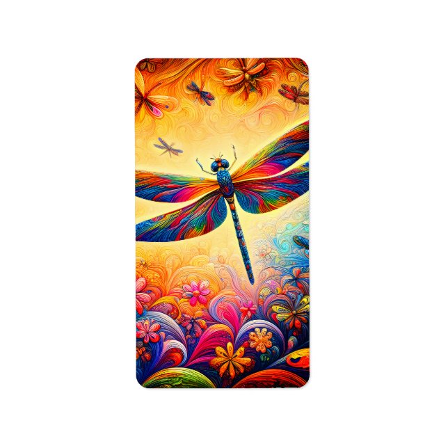 Etiqueta El viaje de la libélula (Frente)