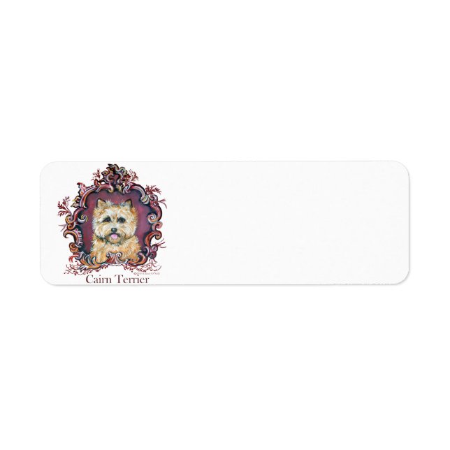 Etiqueta El viejo Cairn Terrier (Frente)