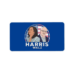 Etiqueta Elección de Harris Walz