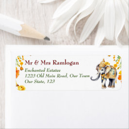 Etiqueta Elefante de decoración india