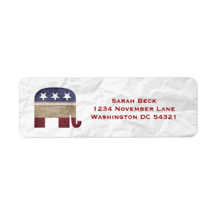 Etiqueta Elefante republicano del GOP