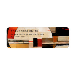 Etiqueta Elegancia celestial: exploración abstracta en Beig