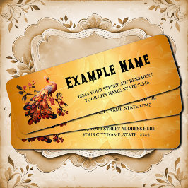 Etiqueta Elegancia en plumas