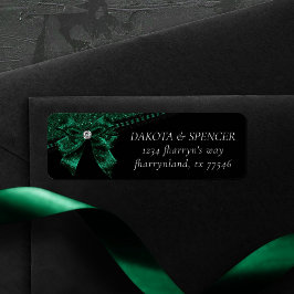 Etiqueta Elegancia gótica | Dirección Darald Emerald Green