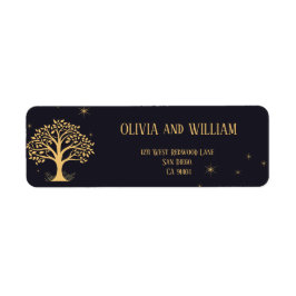 Etiqueta Elegancia nocturna: Boda azul oscuro