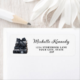 Etiqueta Elegant Black & White Book Themed Bridal Shower 