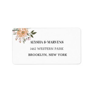 Etiqueta Elegant Dusty Pink 