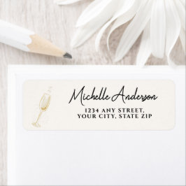 Etiqueta Elegant Gold Brunch & Bubbly Bridal Shower 