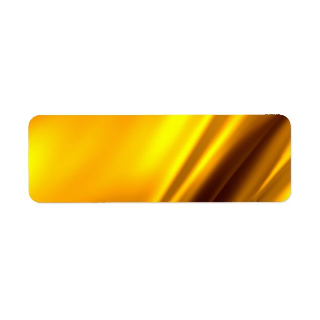 Etiqueta Elegant Gold Satin Faux Texture Look (Frente)