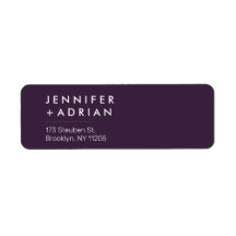 Elegant Pastel Minimal ﻿Modern Return Addre Label