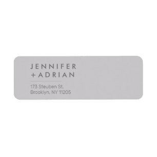 Etiqueta Elegant Pastel Minimal ﻿Modern Return Addre Label