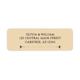 Etiqueta Elegant Victorian Wedding Return Address Label