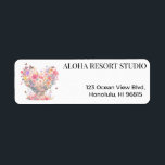 Etiqueta Elegant Watercolor Floral Heart<br><div class="desc">Add a touch of elegance to your mail with this beautiful heart-shaped floral illustration. This return address label features delicate watercolor flowers arranged in a romantic heart shape. Perfect for wedding invitations, bridal showers, or everyday personal stationery. Fully customizable with your name and address.　Perfect for Mother's Day, birthdays, or as...</div>