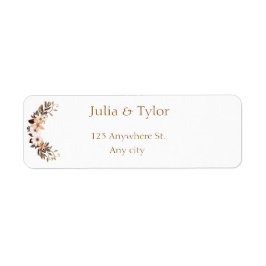 Etiqueta Elegant Wedding Address Label
