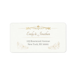 Etiqueta Elegant Wedding Address Labels