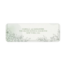 Elegante arte de línea de hoja de boda Dirección d