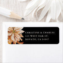 Elegante Autumn Watercolor Boda Dirección L