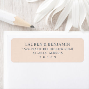 Etiqueta Elegante Beige Minimalista