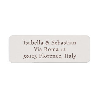 Etiqueta Elegante boda de acuarela de villa italiana
