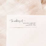 Etiqueta Elegante caligrafía el boda de la dirección de ret<br><div class="desc">Donde los sueños se encuentran con elegancia Eleva tu día especial con nuestro encantador conjunto de papelería, meticulosamente diseñado para infundir a tu boda con brillo y gracia. Desde delicadas invitaciones a exquisitas tarjetas de visita, esta colección es una sinfonía de caligrafía intrincada y diseño atemporal. Crea una celebración que...</div>