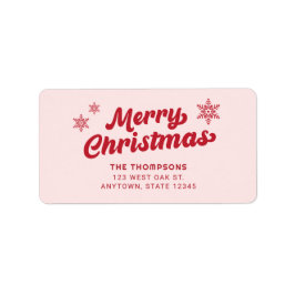 Etiqueta elegante de la dirección de retorno de va