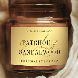 Etiqueta elegante de producto de vara dorada