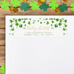 Etiqueta Elegante Día de San Patricio