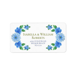 Etiqueta Elegante dirección Boda Blue Dahlia