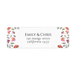 Etiqueta Elegante dirección Boda de eucalipto floral