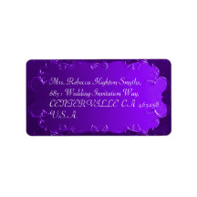 Elegante dirección Boda púrpura