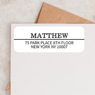 Etiqueta Elegante dirección de boda Fiesta Correo Personali