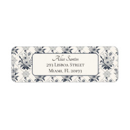 Etiqueta Elegante Dirección de devolución de patrón de mosa