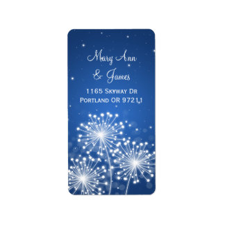 Etiqueta Elegante dirección de matrimonio Esparkle de veran