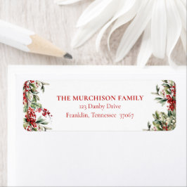 Etiqueta Elegante dirección de regreso de feriado a la vege