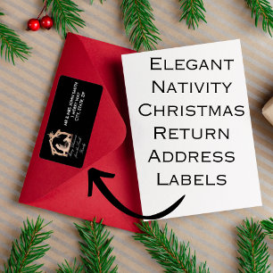 Etiqueta Elegante dirección de retorno de Navidades de Nati