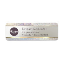 Elegante dirección de retorno de ondas de color pu