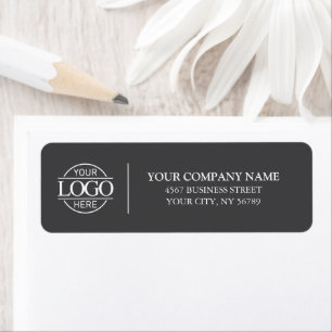 Etiqueta Elegante dirección de retorno del logotipo comerci